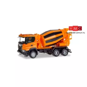   Herpa 309783 Scania CG 17 6x6 betonkeverő, kommunálsárga (H0)