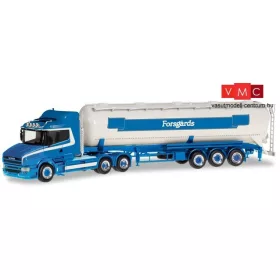   Herpa 309868 Scania csőrös nyergesvontató, silótartályos félpótkocsival - Forsgard (S) (H0)