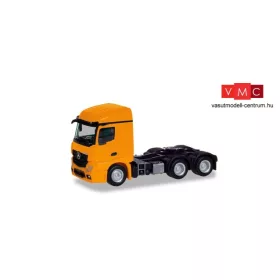 Herpa 309912 Mercedes-Benz Actros 2018 Streamspace 2.3 nyergesvontató, 3-tengelyes, narancs (H