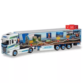 Herpa 309981 Scania CS 20 HD nyergesvontató, ponyvás félpótkocsival - Höhner / Raiffeisenl