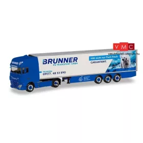 Herpa 310055 DAF XF SSC Euro 6 nyergesvontató, hűtődobozos félpótkocsival - PB Transporte 