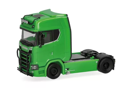 Herpa 310116-006 Scania CS20, gallytörő ráccsal - zöld (H0)