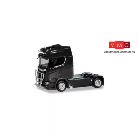 Herpa 310116 Scania CS 20 HD nyergesvontató, gallyvédő rács és lámpasor, fekete (H0)