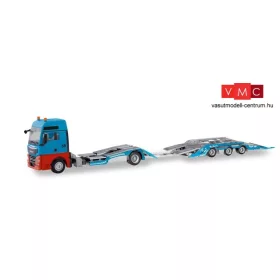 Herpa 310406 MAN TGX XXL nyergesvontatószállító teherautó, pótkocsival - Mosolf (H0)
