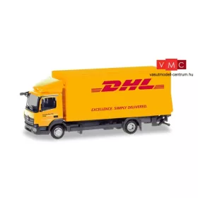Herpa 310505 Mercedes-Benz Atego dobozos teherautó emelőhátfallal - DHL (H0)