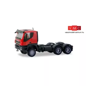 Herpa 310581 Iveco Trakker 6x6 nyergesvontató, piros (H0)
