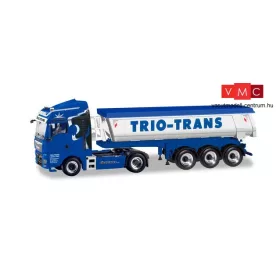 Herpa 310673 MAN TGX XLX Euro 6c nyergesvontató, Thermobillencs félpótkocsival - Trio-Trans 