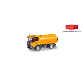 Herpa 310888 Scania CG17 utcaseprő munkagép, kommunálsárga színben (H0)
