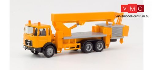 Herpa 310932 MAN F8 emelőkosaras teherautó, Ruthmann Steiger, kommunális (H0)