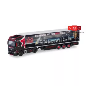 Herpa 311007 MAN TGX XXL Euro 6c nyergesvontató, hűtődobozos félpótkocsival - Trio Trans /