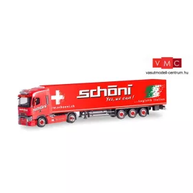 Herpa 311090 Renault T nyergesvontató, hűtődobozos félpótkocsival - Schöni International 