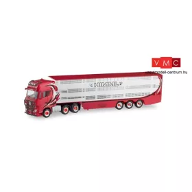   Herpa 311410 Mercedes-Benz Actros GigaSpace nyergesvontató, élőállatszállító félpótkocsival - Himml (H0)