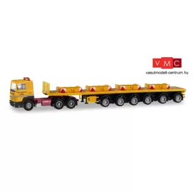   Herpa 311434 Renault R 360 6x4 nyergesvontató, Ballasttrailer-Sattelzug mit 4 db ballasztsúllyal - Franz Bracht (H0)