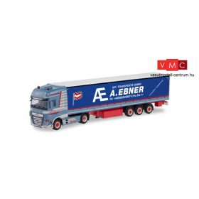 Herpa 311502 DAF XF SSC nyergesvontató, ponyvatetős merev oldalfalú félpótkocsival - A.Ebn