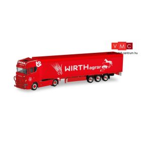 Herpa 311519 Scania CS HD nyergesvontató, alulürítős félpótkocsival - Wirth Agrar (H0)