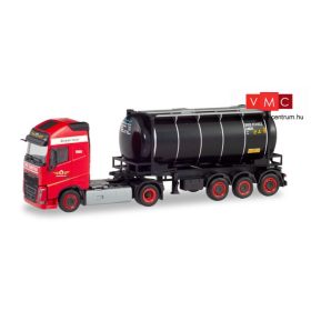 Herpa 311526 Volvo FH Gl nyergesvontató, félpótkocsi tartálykonténerrel - Den Hartogh (NL)