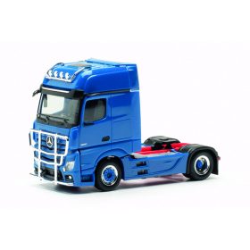  Herpa 311533-005 Mercedes-Benz Actros Gigaspace gallytörő rács és felső lámpasor - kék (H0