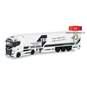   Herpa 311601 Scania CS HD nyergesvontató, hűtődobozos félpótkocsival - TSU Bode (H0)