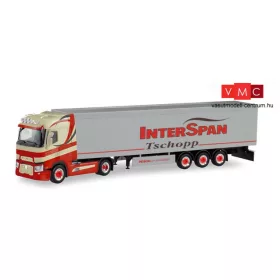   Herpa 311618 Renault T nyergesvontató, alulürítős félpótkocsival - Tschopp Interspan (CH) (H0)