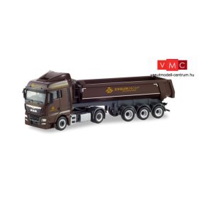 Herpa 311687 MAN TGX XLX Euro 6c nyergesvontató, billencs félpótkocsival - Ziegler Group (H0