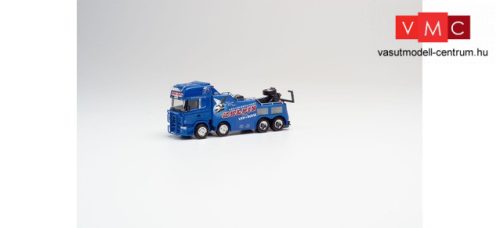 Herpa 311847 Scania R'04 TL Empl Bison, kamionmentő, Kelpin (H0)