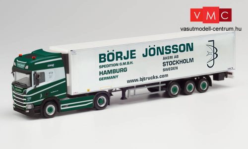 Herpa 311953 Scania FH Gl. nyergesvontató, hűtődobozos félpótkocsival - Börje Jönsson (H