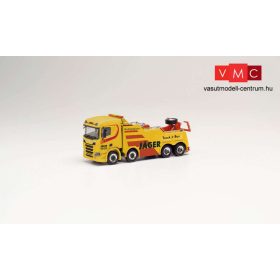 Herpa 312035 Scania CS Empl Bison kamionmentő, Jäger (Bayern/Gersthofen) (H0)