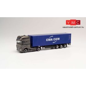 Herpa 312042 DAF XF SSC nyergesvontató, konténerszállító félpótkocsival - Hölzel/CMA/CG