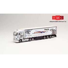 Herpa 312073 Renault T nyergesvontató, ponyvás félpótkocsival - Koblar Transport Slovenia (