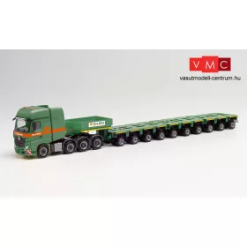   Herpa 312097 Mercedes-Benz Actros 2011 SLT nyergesvontató, speciális félpótkocsival - Max Wild (H0)