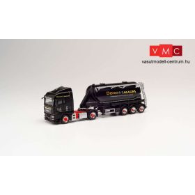 Herpa 312172 MAN TGX XLX nyergesvontató, Bulk-silótartályos félpótkocsival - Silo Melmer /