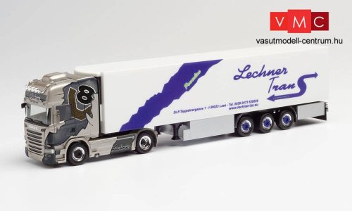 Herpa 312431 Scania R 2013 TL nyergesvontató, hűtődobozos félpótkocsival - Lechner Trans (