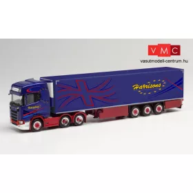   Herpa 312738 Scania CS20 HD nyergesvontató, hűtődobozos félpótkocsival, Harris (H0)