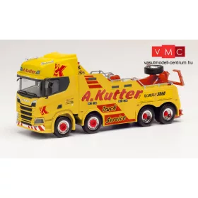   Herpa 312899 Scania CR Empl Bison kamionmentő, A. Kutter Memmingen (H0)