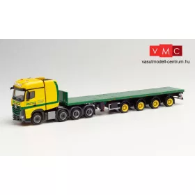   Herpa 312905 Mercedes-Benz Arocs BS SLT nyergesvontató, Teletrailer félpótkocsival, HKV Krane (H0)