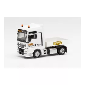   Herpa 313681 MAN TGX XXL E6c ballasztplatós nyergesvontató, Circus Krone (H0)