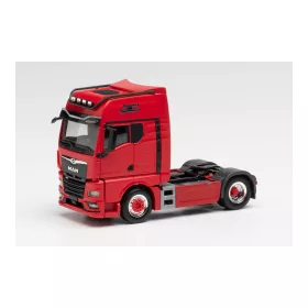   Herpa 313711 MAN TGX GX Individual Lion S nyergesvontató - piros (H0)
