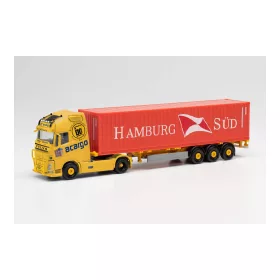   Herpa 313803 Volvo FH Gl nyergesvontató, konténerszállító félpótkocsival - acargo/TAL (H0)