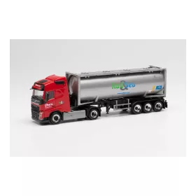   Herpa 313841 Volvo FH Gl. nyergesvontató, silótartályos félpótkocsival - Obel (H0)