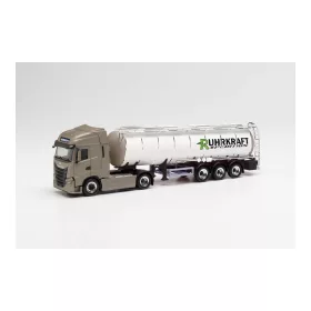   Herpa 313865 Iveco S-Way nyergesvontató, krómtartályos félpótkocsival - Ruhrkraft (H0)