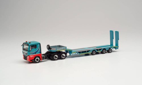 Herpa 314022 MAN TGX L 6x4 nyergesvontató, munkagépszállító félpótkocsival - Schmutterma