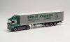 Herpa 314039 Scania 143 nyergesvontató, dobozos félpótkocsival - Börje Jönsson (H0)