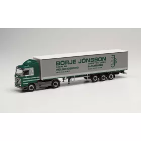   Herpa 314039 Scania 143 nyergesvontató, dobozos félpótkocsival - Börje Jönsson (H0)