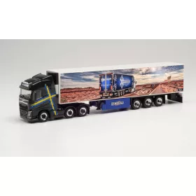   Herpa 314145 Volvo GH Gl. nyergesvontató, hűtődobozos félpótkocsival - Hawthorns (H0)