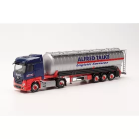 Herpa 314725 Mercedes-Benz Actros BS nyergesvontató, szívósilótartályos félpótkocsival -