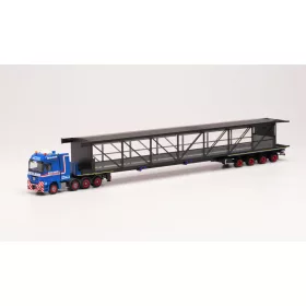 Herpa 314749 Mercedes-Benz Actros LH nyergesvontató, speciális félpótkocsival, Seeland Tran