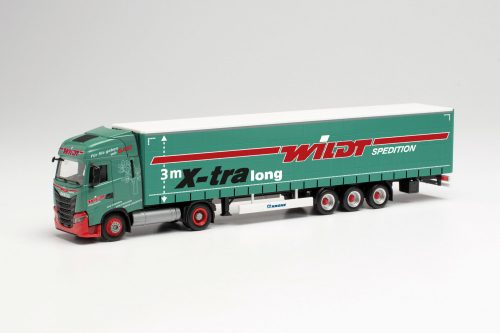 Herpa 314947 Iveco S-Way nyergesvontató, ponyvás félpótkocsival - Wildt (H0)