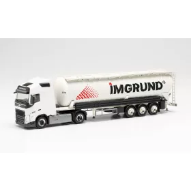   Herpa 314961 Volvo FH GL. nyergesvontató, poranyagszállító silótartályos félpótkocsival - Imgrund (H0)