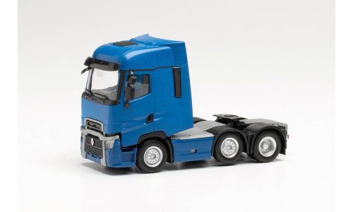 Herpa 315104 Renault T Facelift 6x2 nyergesvontató - kék (H0)