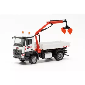   Herpa 315203 Mercedes-Benz Arocs S billencs, rakodódaruval - Strabag (H0)